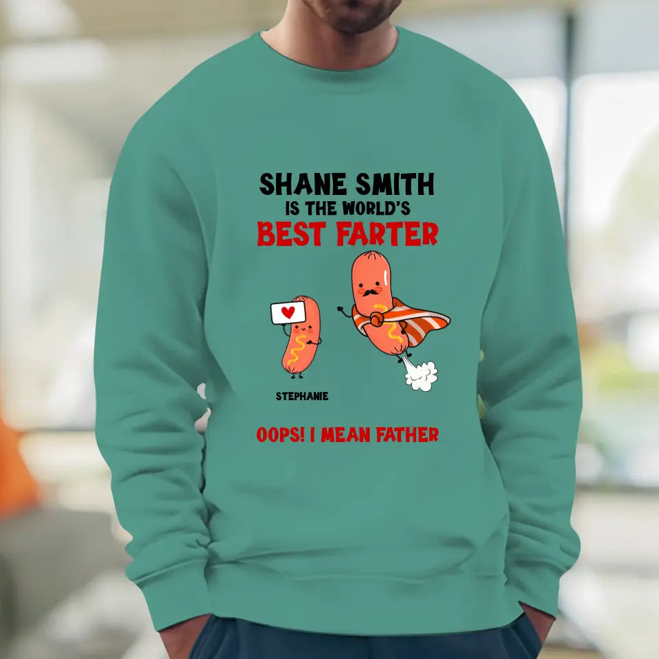 The World's Best Farter - Personalized Gifts For Dad - Unisex Sweater