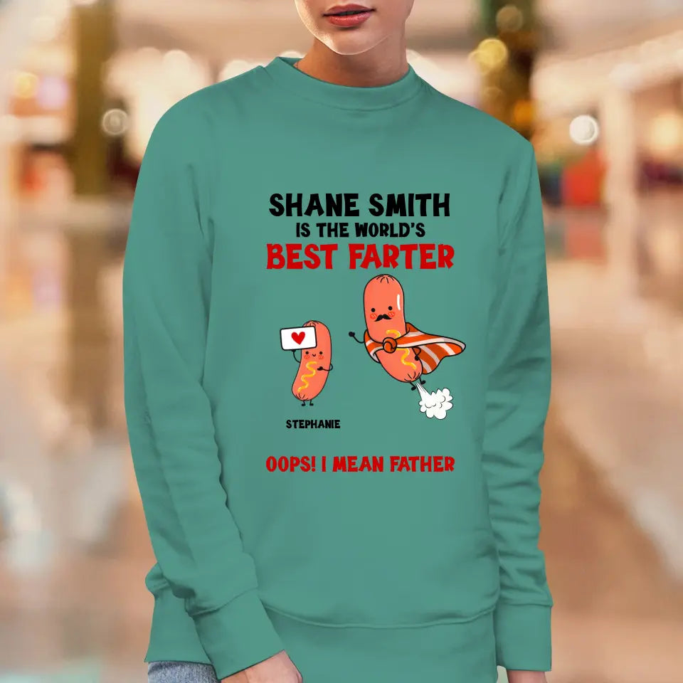 The World's Best Farter - Personalized Gifts For Dad - Unisex Sweater