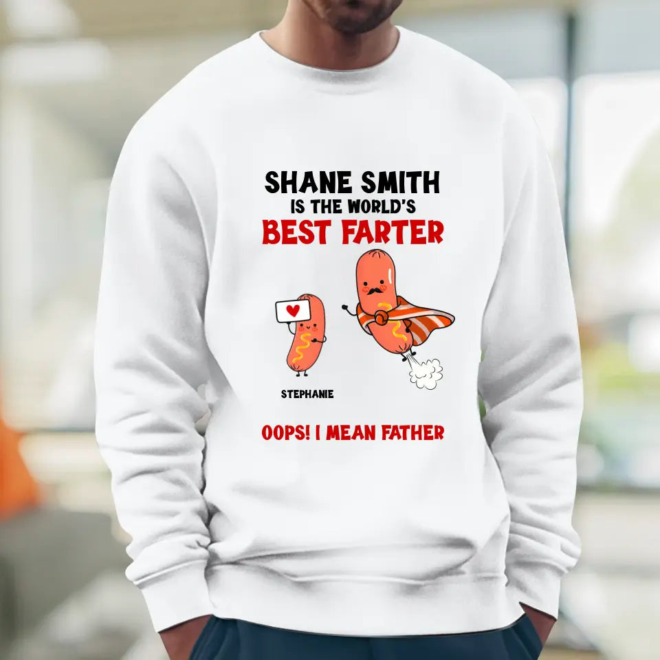 The World's Best Farter - Personalized Gifts For Dad - Unisex Sweater