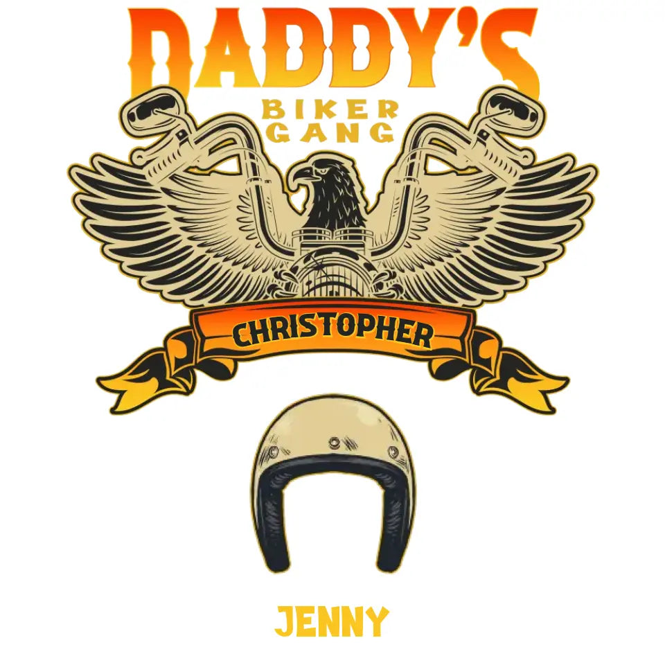 Daddy's Biker Gang - Personalized Gifts For Dad - Unisex Sweater