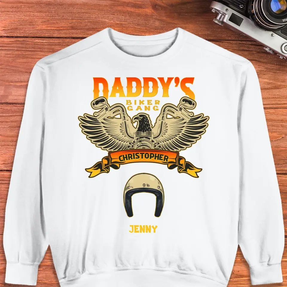 Daddy's Biker Gang - Personalized Gifts For Dad - Unisex Hoodie