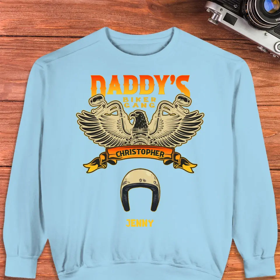 Daddy's Biker Gang - Personalized Gifts For Dad - Unisex Sweater