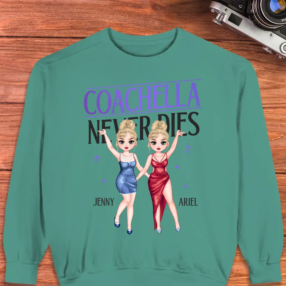 Coachella Never Dies - Personalized Gifts For Her - Unisex Hoodie