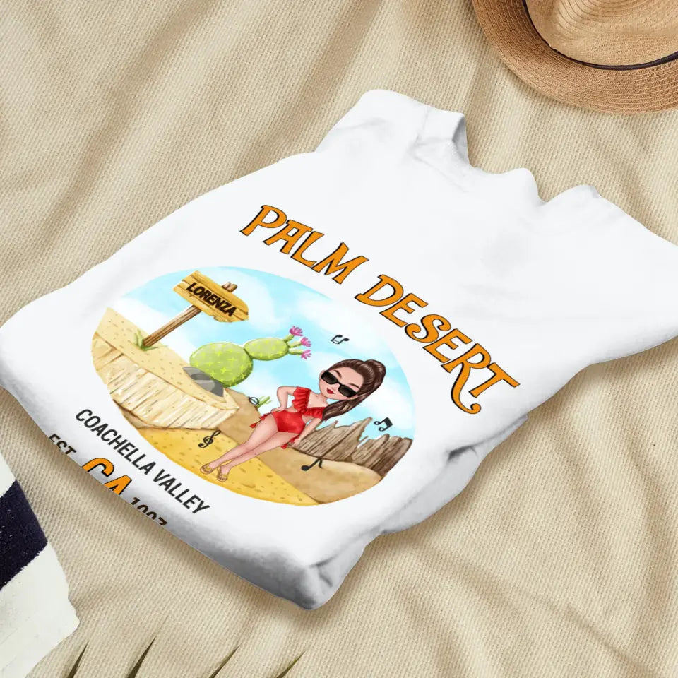 Coachella Palm Desert - Personalized Gifts For Her - Unisex Sweater