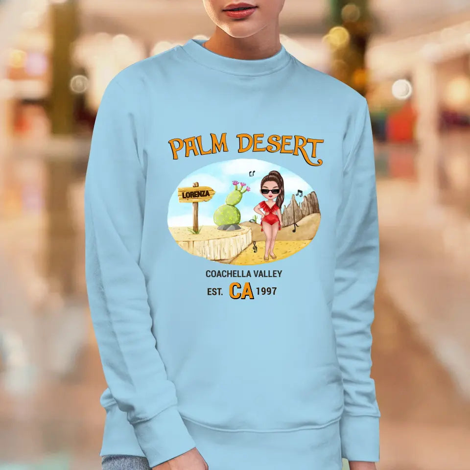 Coachella Palm Desert - Personalized Gifts For Her - Unisex Sweater