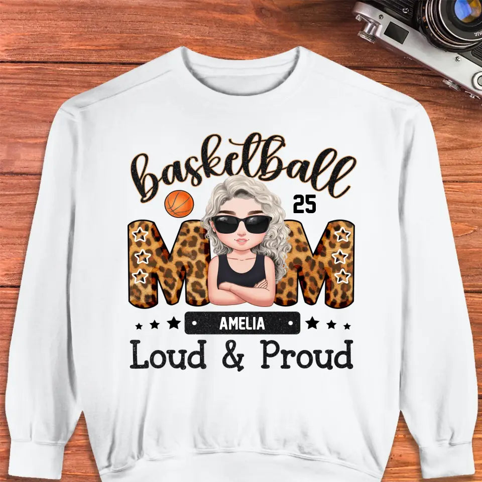 Loud and Proud Mom - Custom Name - Personalized Gifts For Mom - T-Shirt