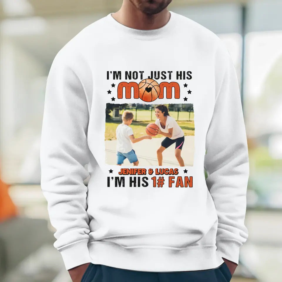 I'm Not Just His Mom  - Custom Photo - Personalized Gifts For Mom - T-Shirt