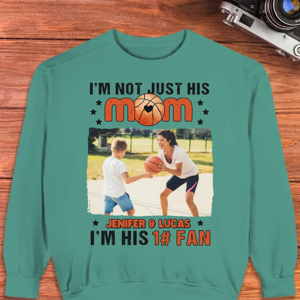 I'm Not Just His Mom  - Custom Photo - Personalized Gifts For Mom - Hoodie