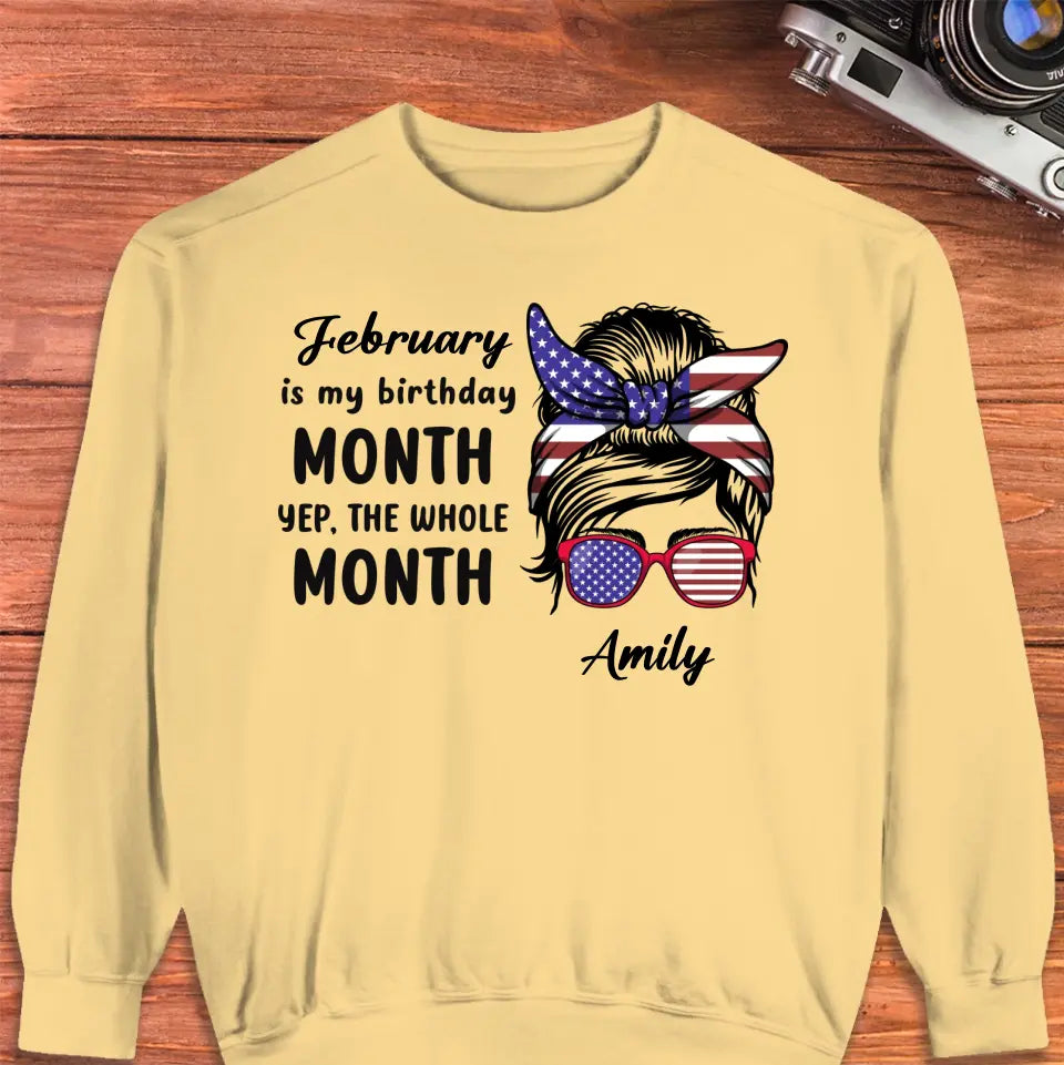 My Birthday Month  - Custom Month - Personalized Gifts For Mom - T-Shirt