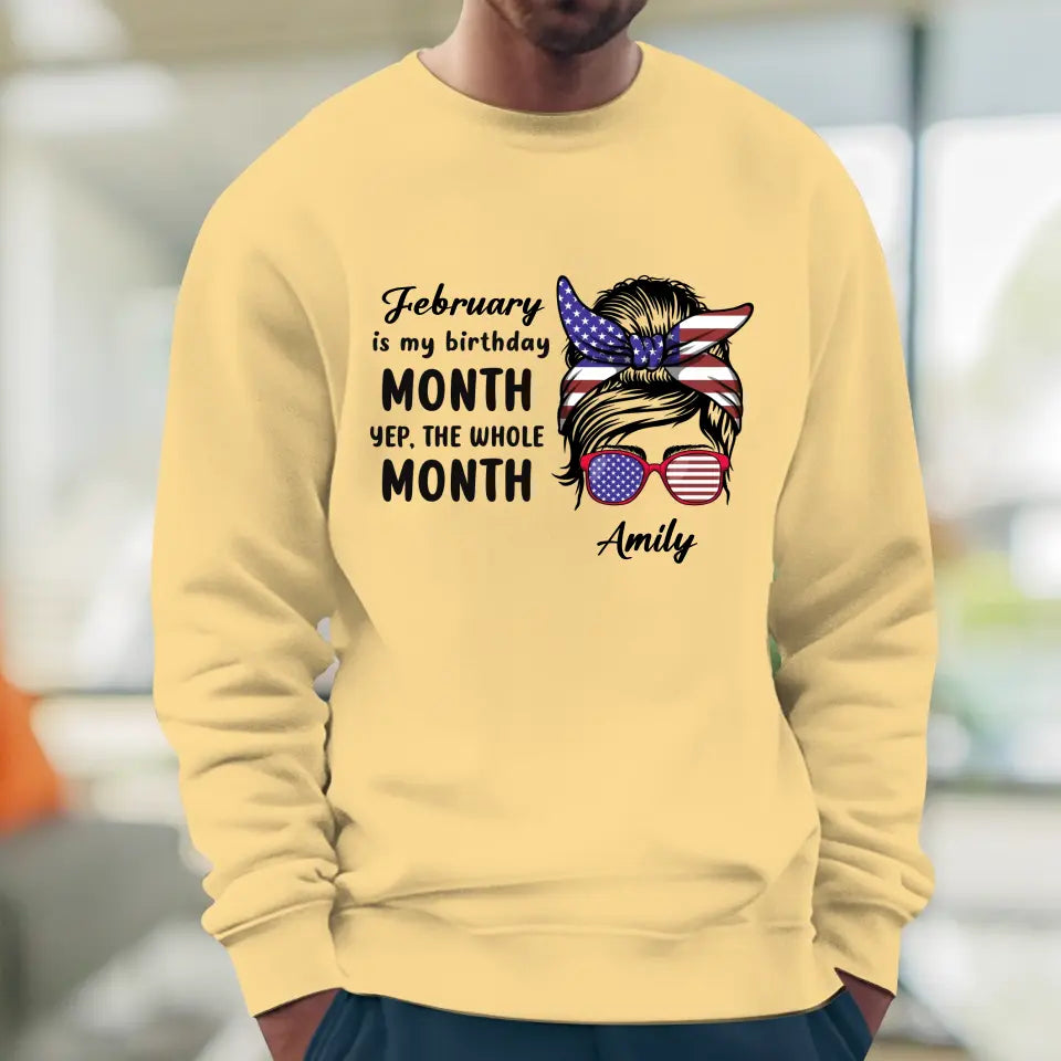 My Birthday Month  - Custom Month - Personalized Gifts For Mom - T-Shirt