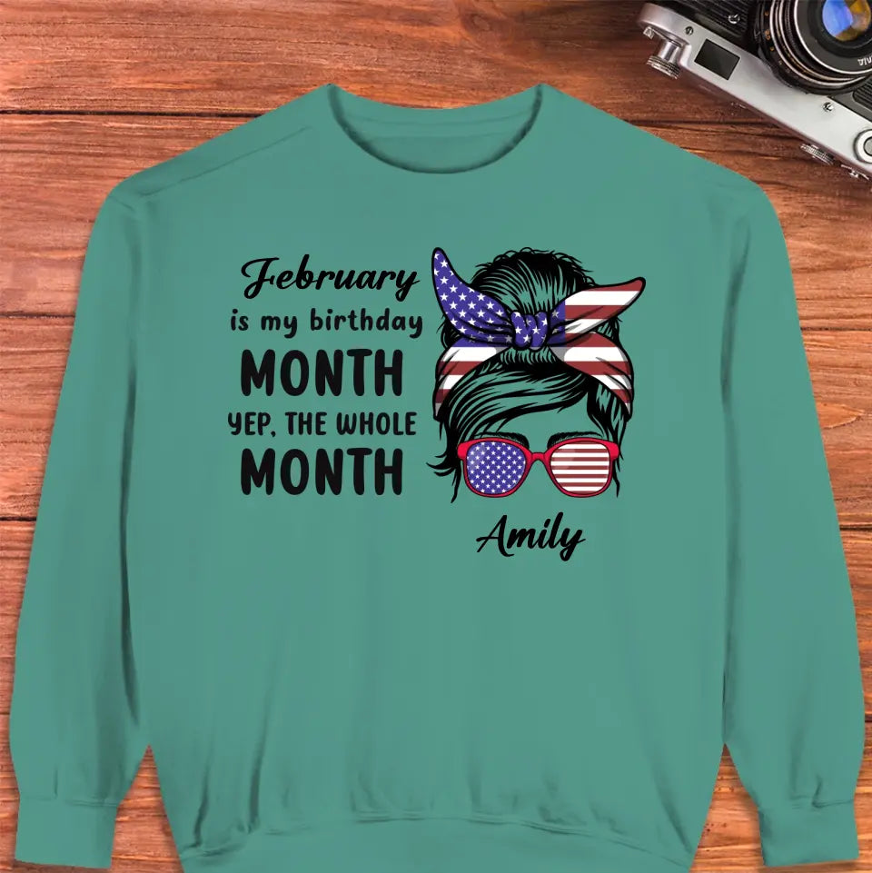 My Birthday Month  - Custom Month - Personalized Gifts For Mom - T-Shirt