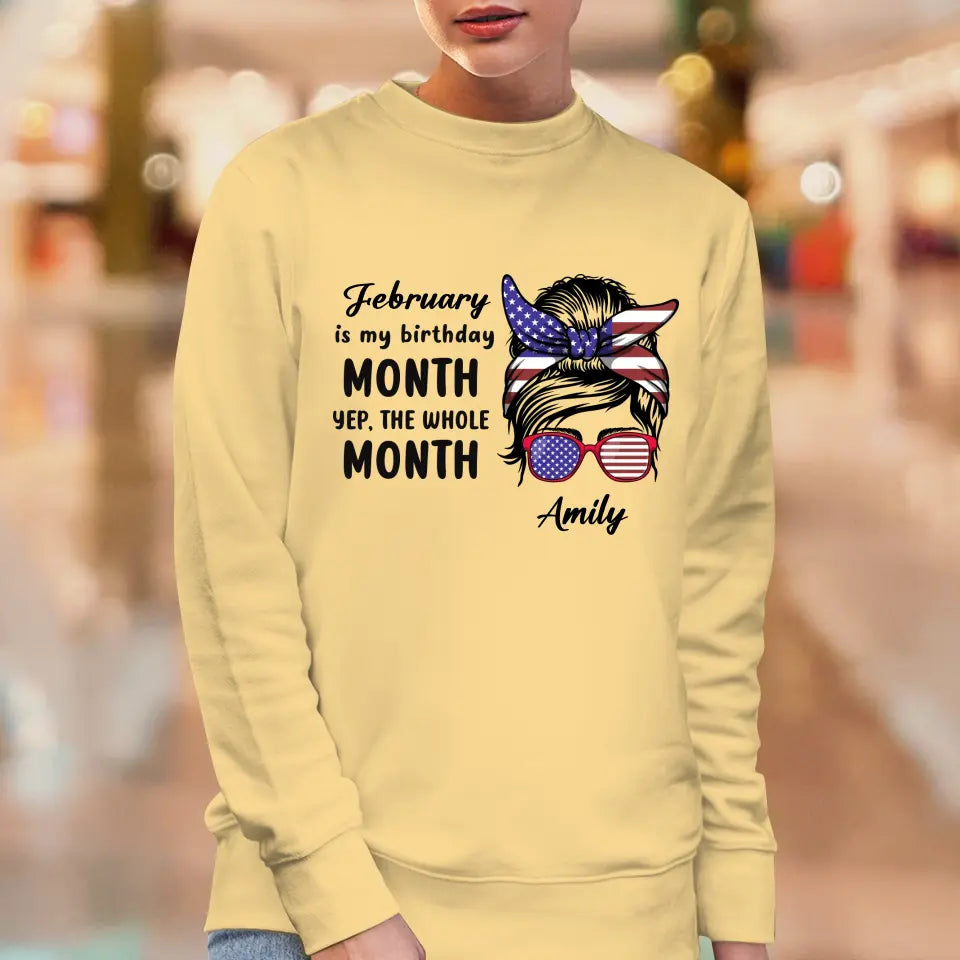 My Birthday Month  - Custom Month - Personalized Gifts For Mom - Sweater