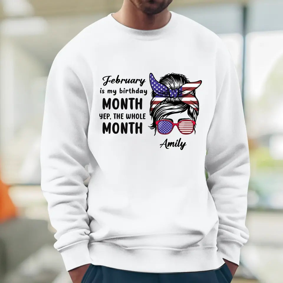 My Birthday Month  - Custom Month - Personalized Gifts For Mom - T-Shirt