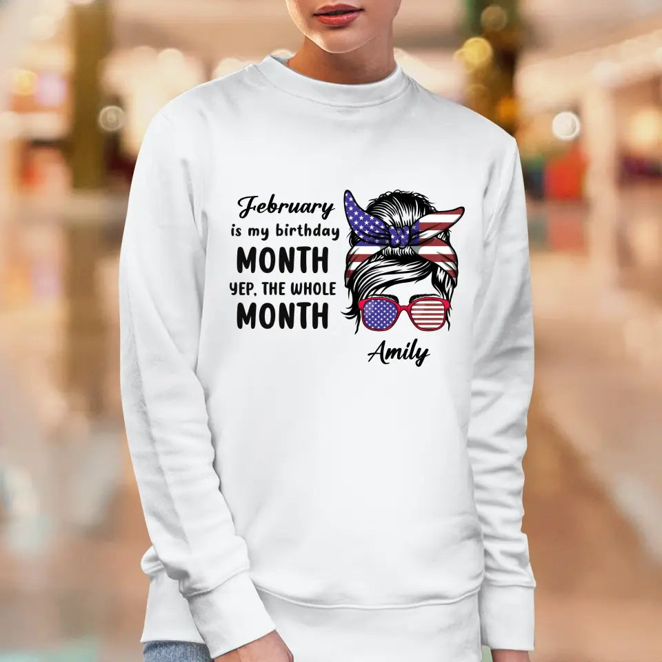 My Birthday Month  - Custom Month - Personalized Gifts For Mom - T-Shirt