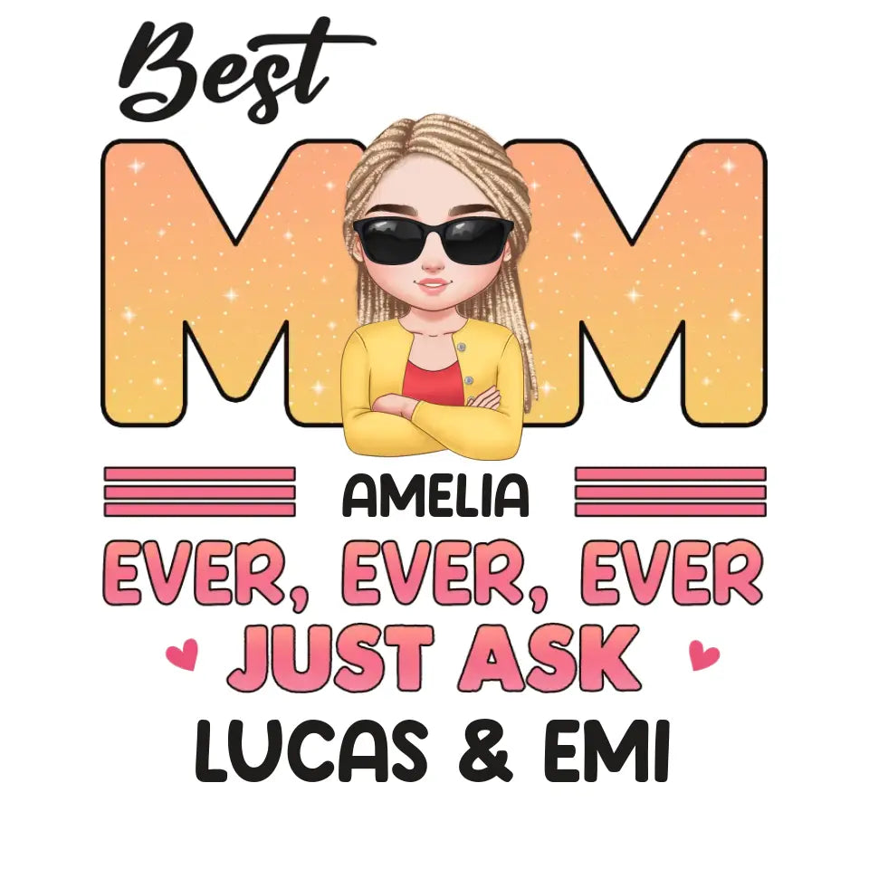 Best Mom Ever Ever Ever - Custom Name - Personalized Gifts For Mom - Sweater