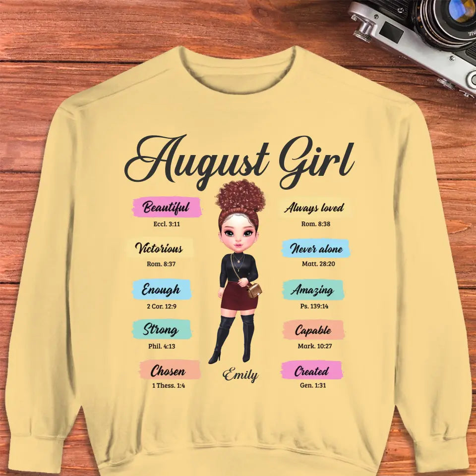 Queens Are Born - Custom Month - Personalized Gifts For Her - T-Shirt