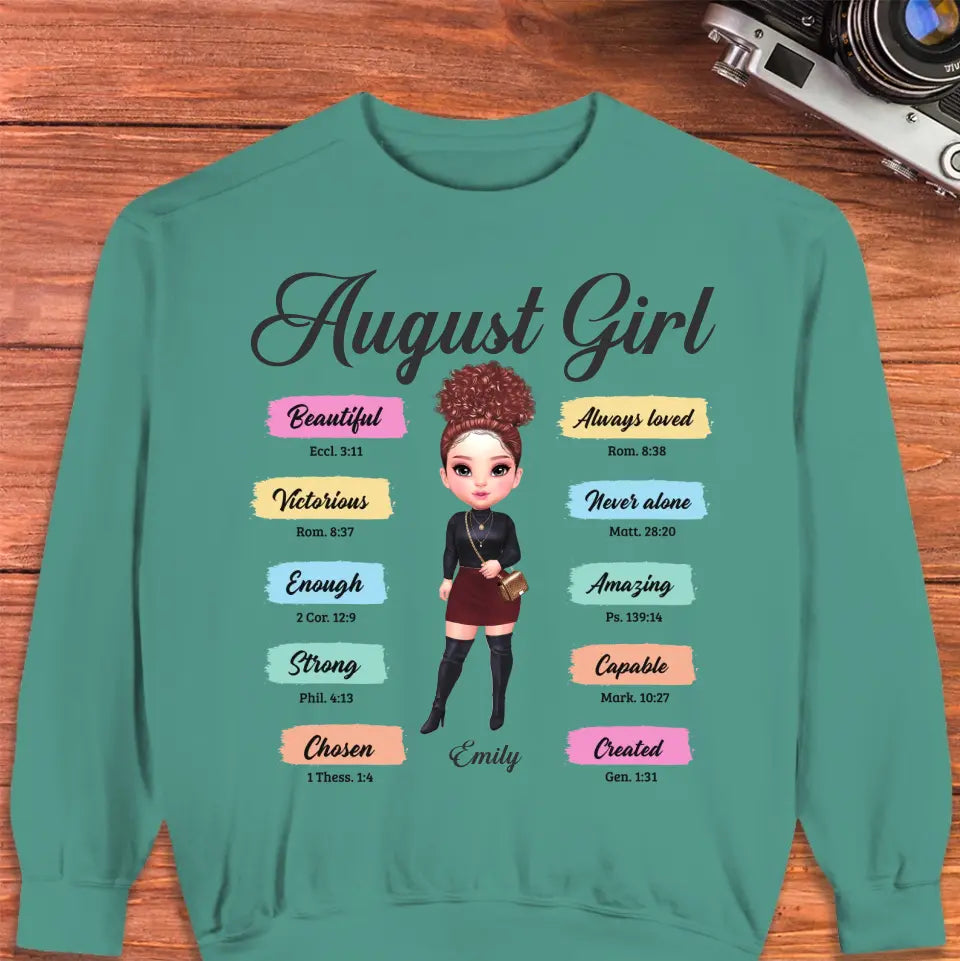 Queens Are Born - Custom Month - Personalized Gifts For Her - T-Shirt