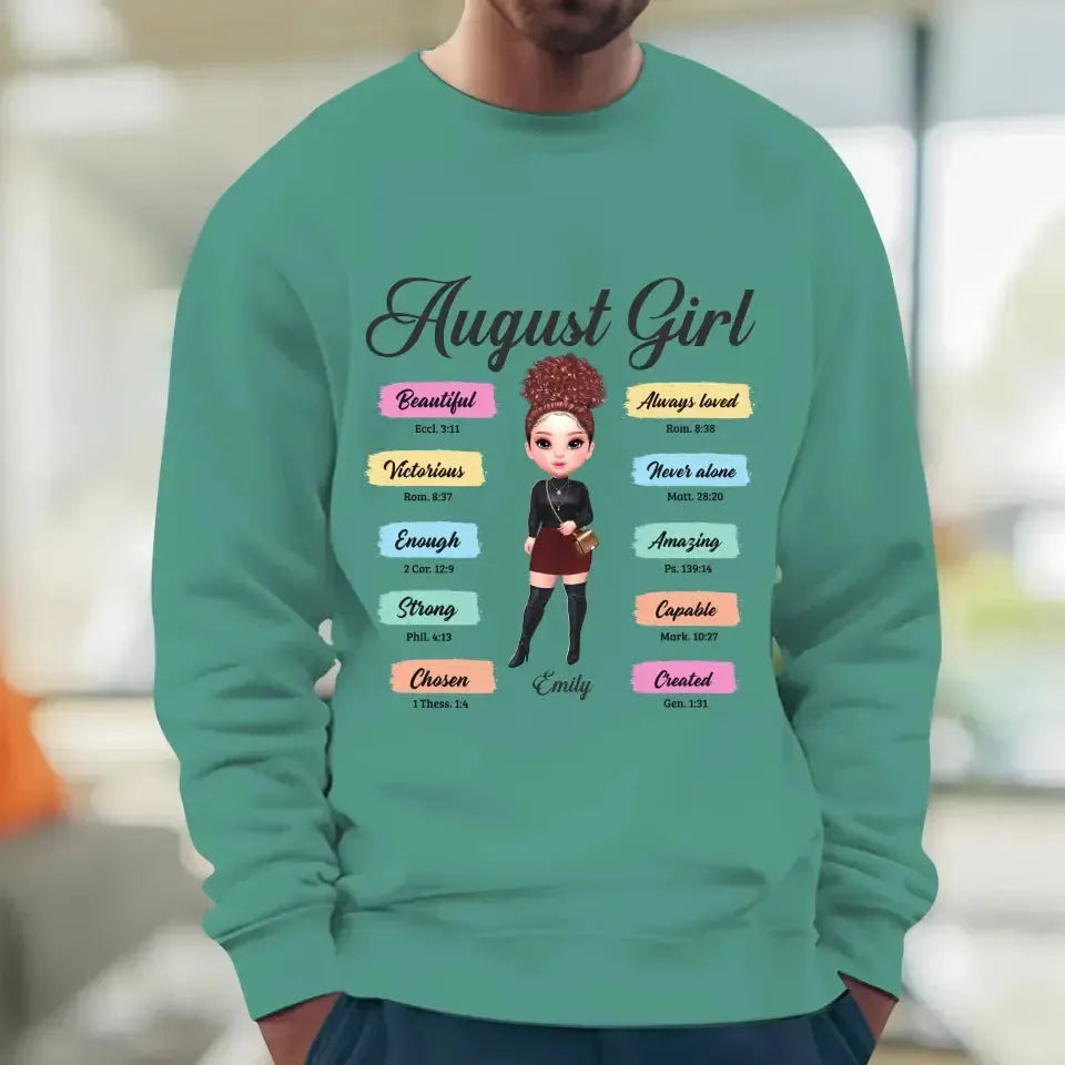 Queens Are Born - Custom Month - Personalized Gifts For Her - Sweater