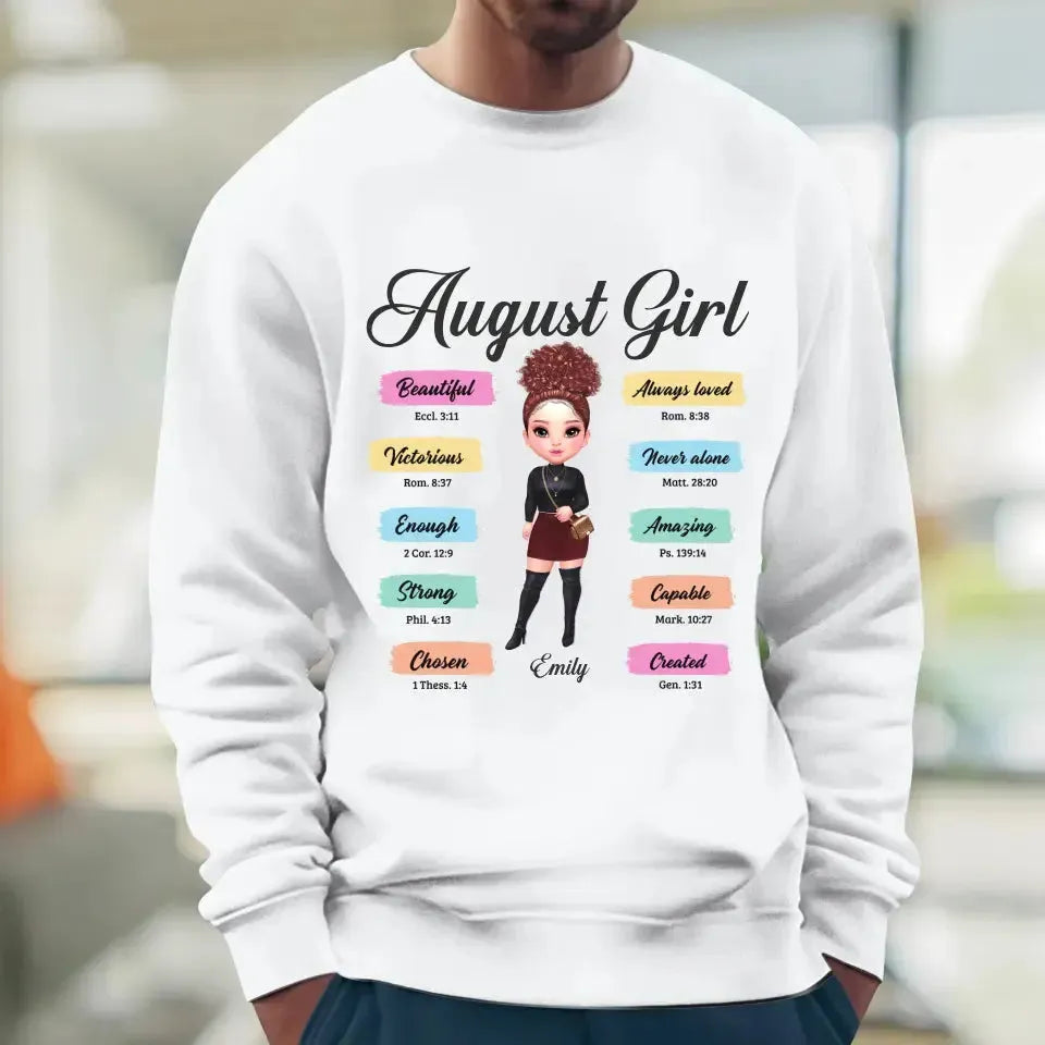 Queens Are Born - Custom Month - Personalized Gifts For Her - Sweater