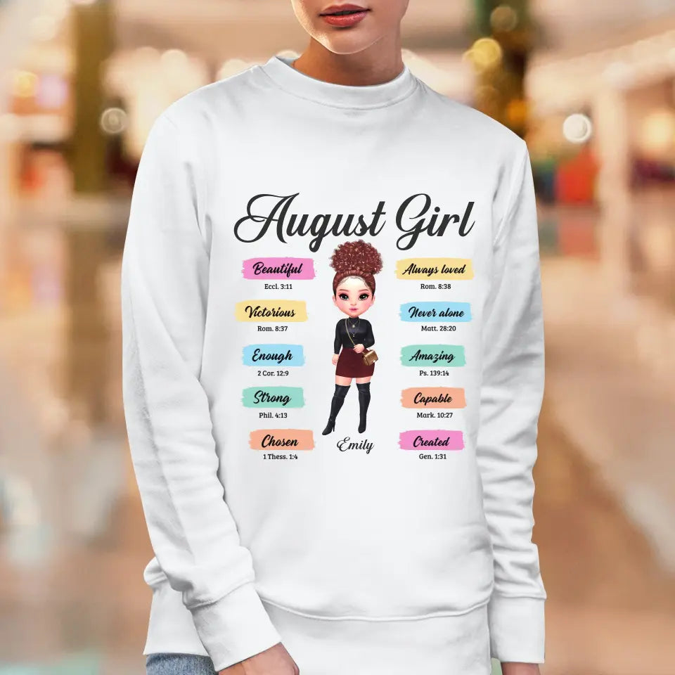 Queens Are Born - Custom Month - Personalized Gifts For Her - T-Shirt