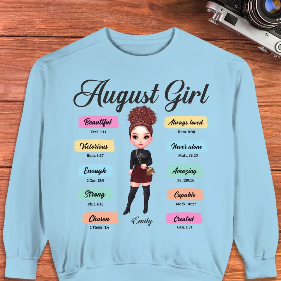 Queens Are Born - Custom Month - Personalized Gifts For Her - T-Shirt