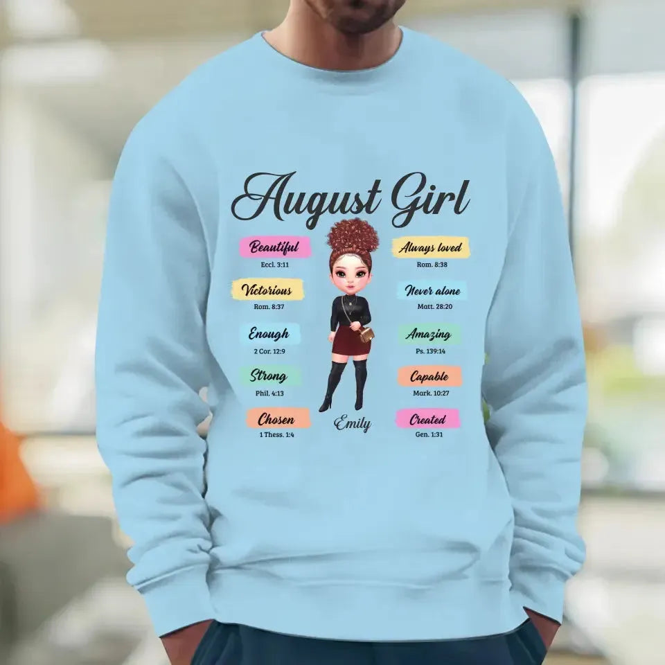 Queens Are Born - Custom Month - Personalized Gifts For Her - Sweater