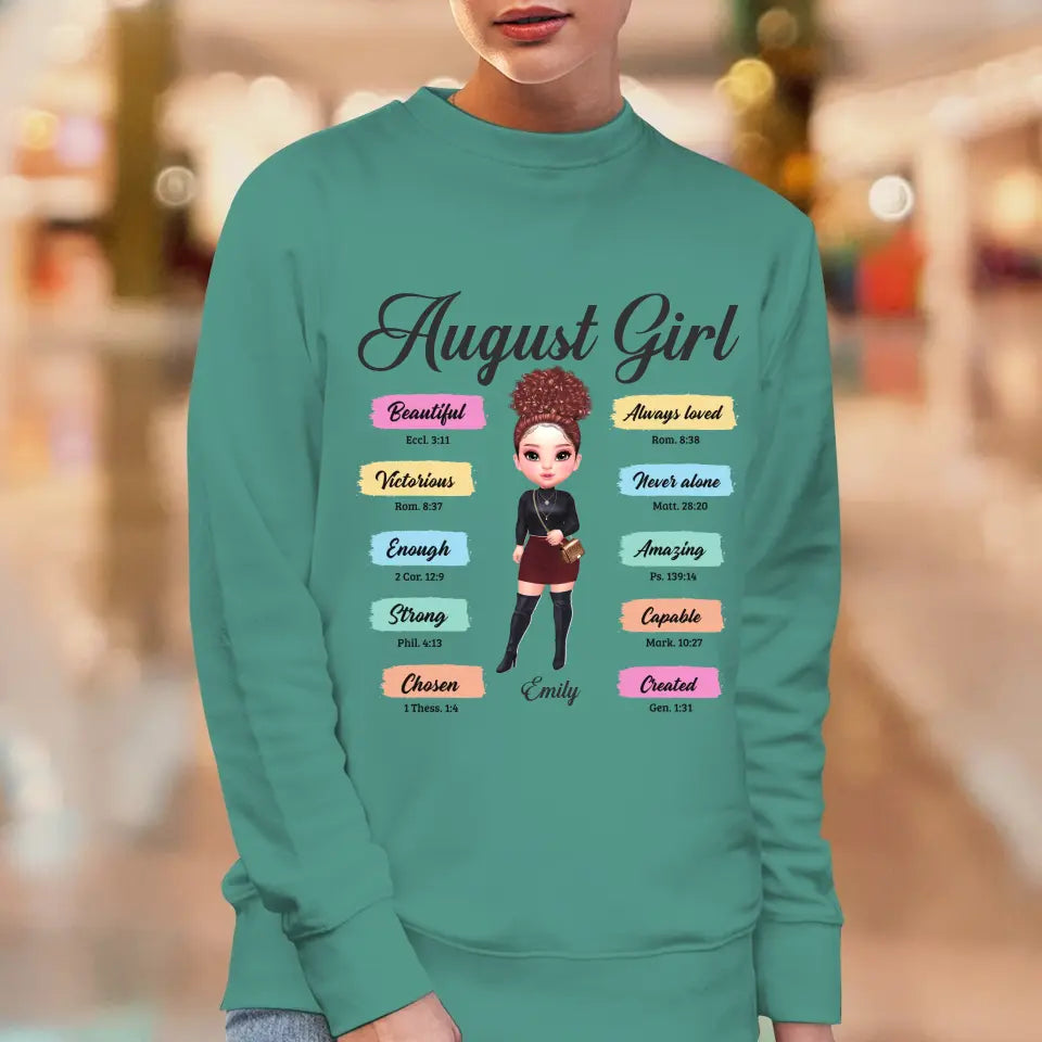 Queens Are Born - Custom Month - Personalized Gifts For Her - Hoodie