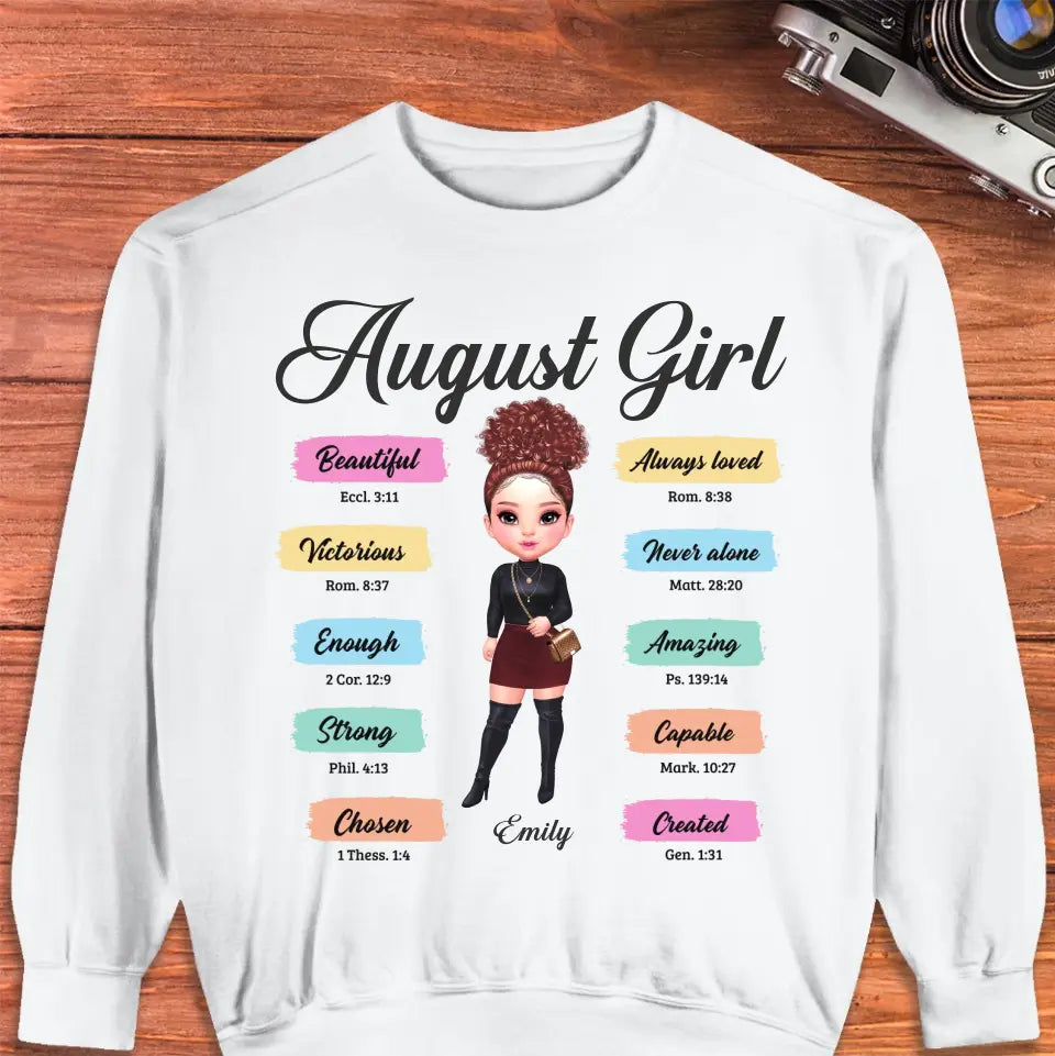 Queens Are Born - Custom Month - Personalized Gifts For Her - Hoodie