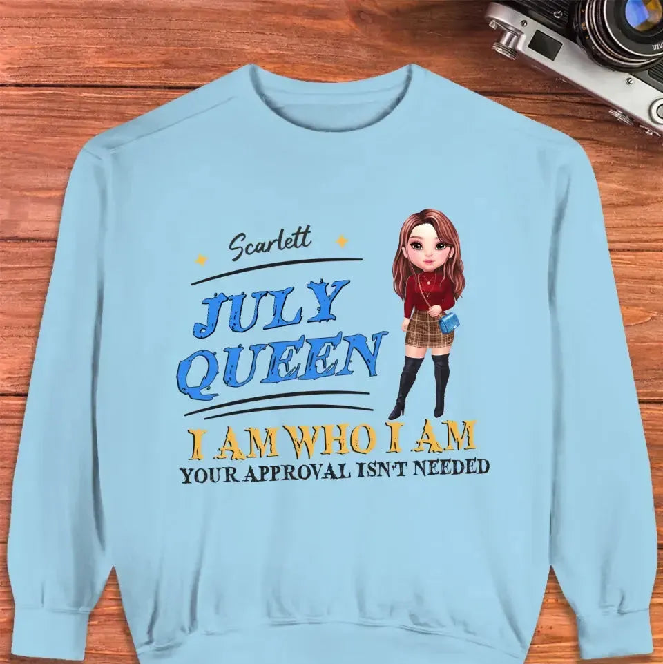 July Queen Birthday - Custom Month - Personalized Gifts For Her - Hoodie