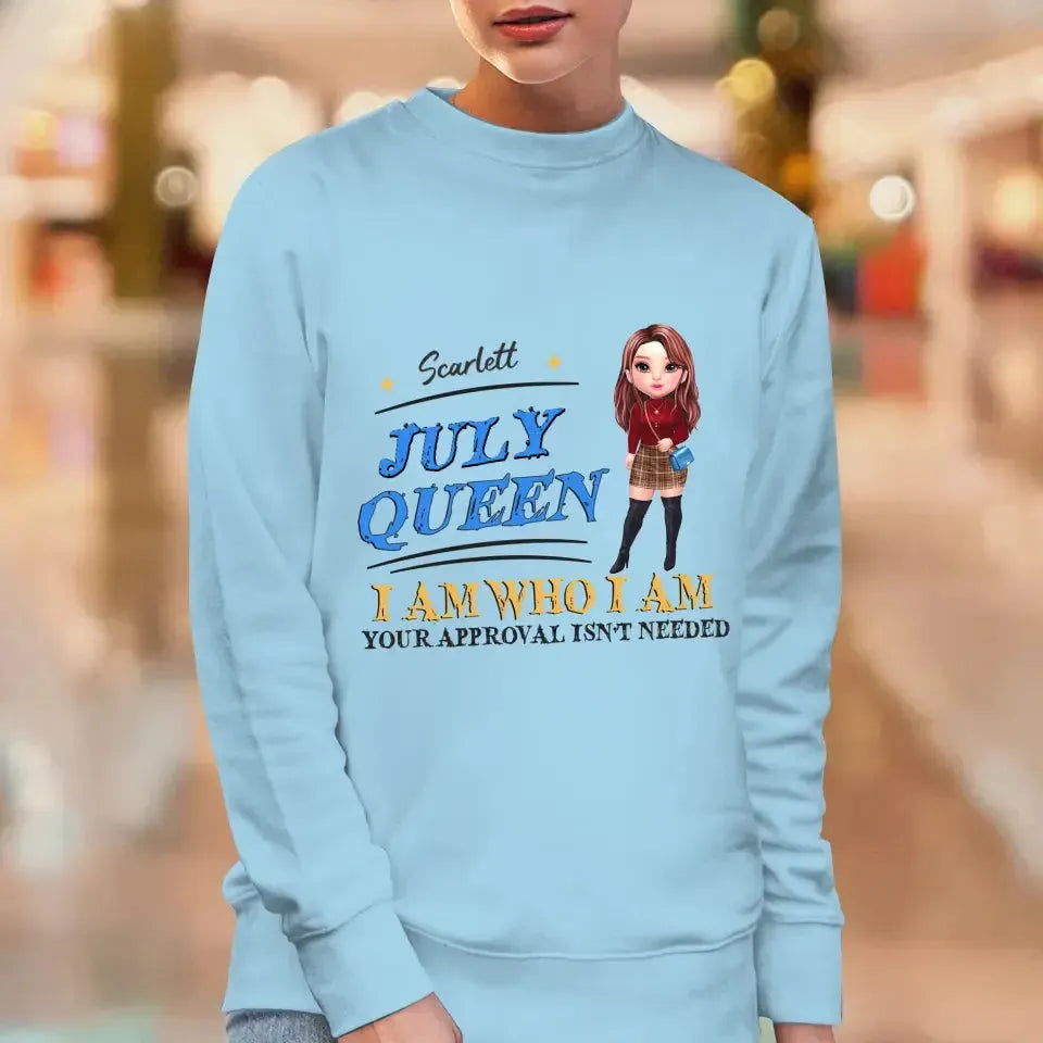 July Queen Birthday - Custom Month - Personalized Gifts For Her - Hoodie