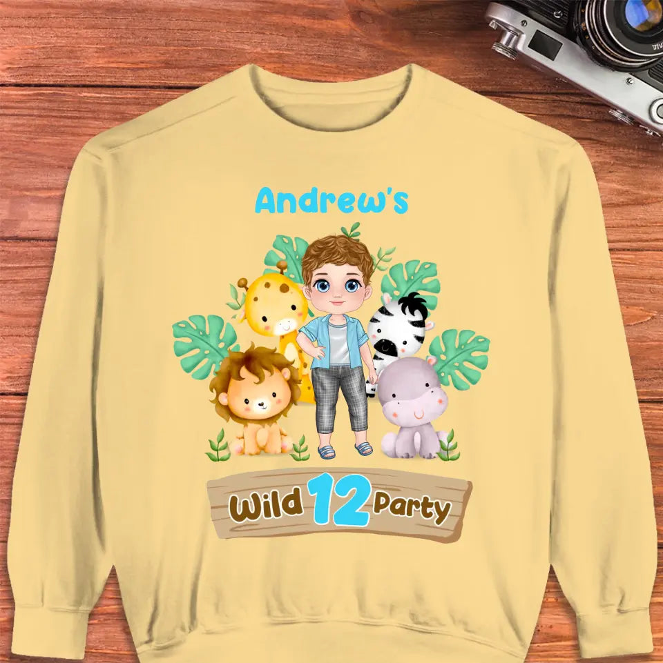 Wild Party - Custom Name - Personalized Gifts For Son - Unisex T-Shirt