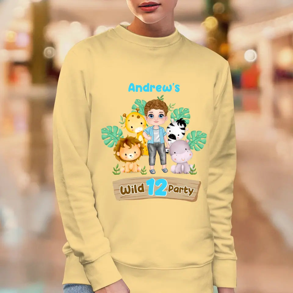 Wild Party - Custom Name - Personalized Gifts For Son - Unisex T-Shirt