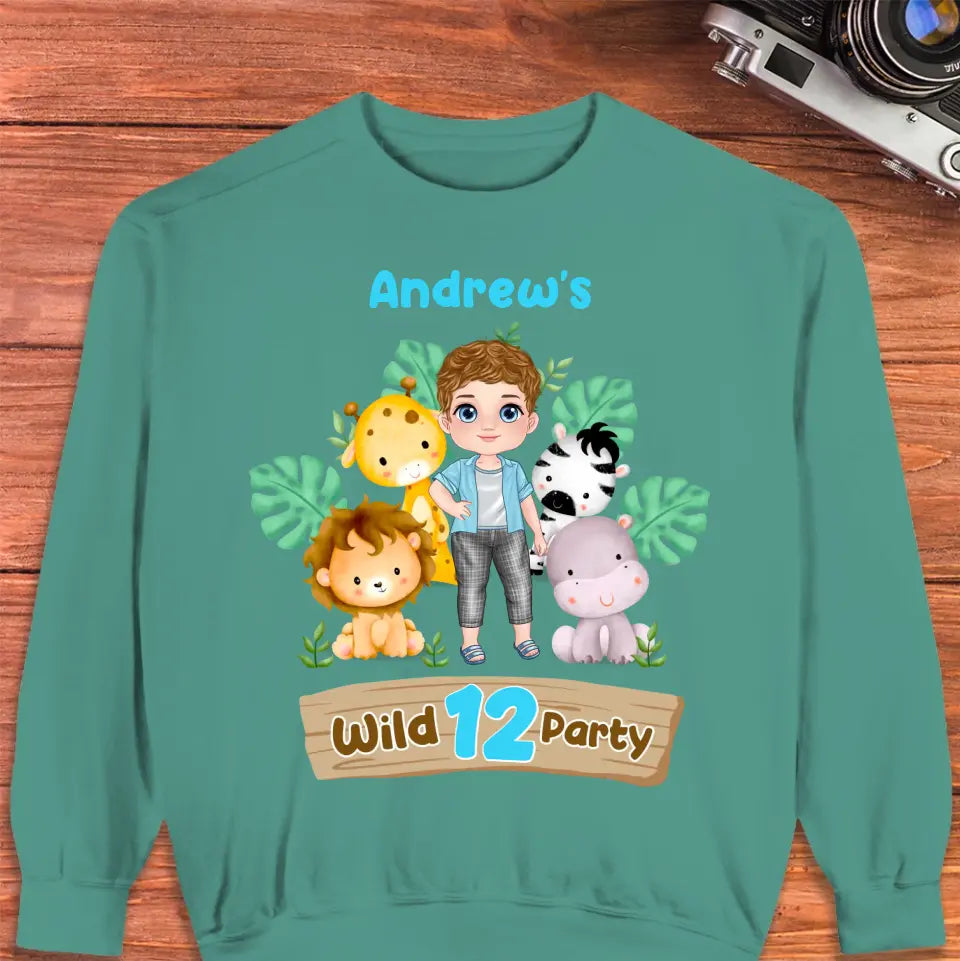 Wild Party - Custom Name - Personalized Gifts For Son - Unisex T-Shirt