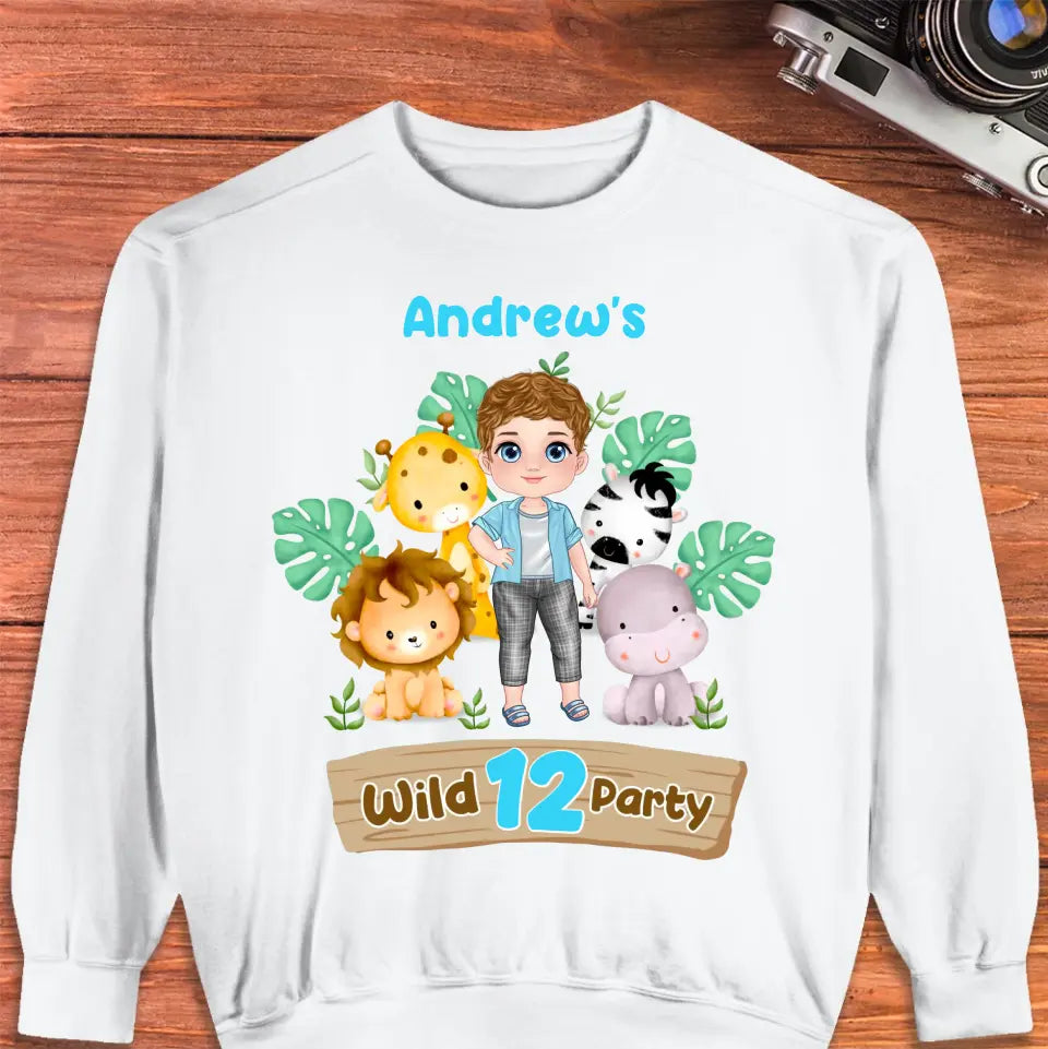 Wild Party - Custom Name - Personalized Gifts For Son - Unisex T-Shirt