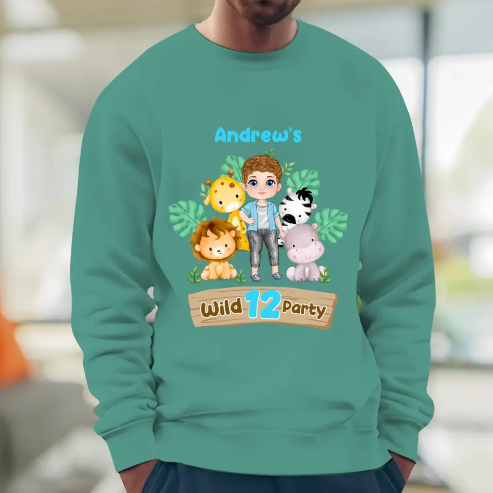 Wild Party - Custom Name - Personalized Gifts For Son - Unisex Sweater