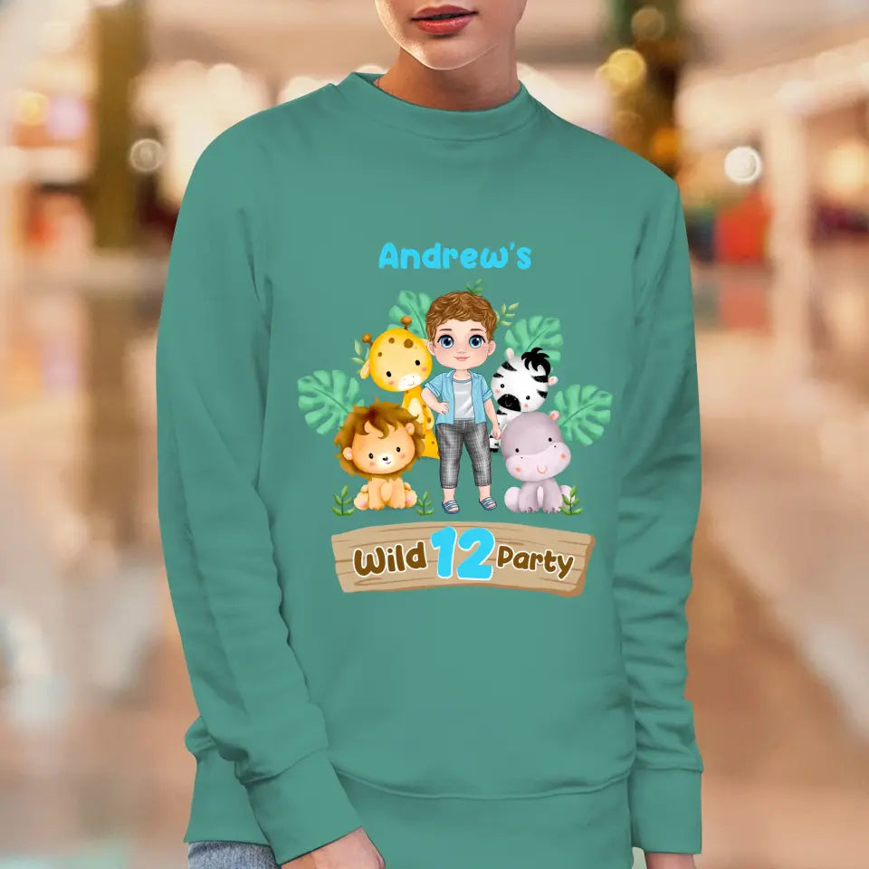 Wild Party - Custom Name - Personalized Gifts For Son - Unisex Sweater