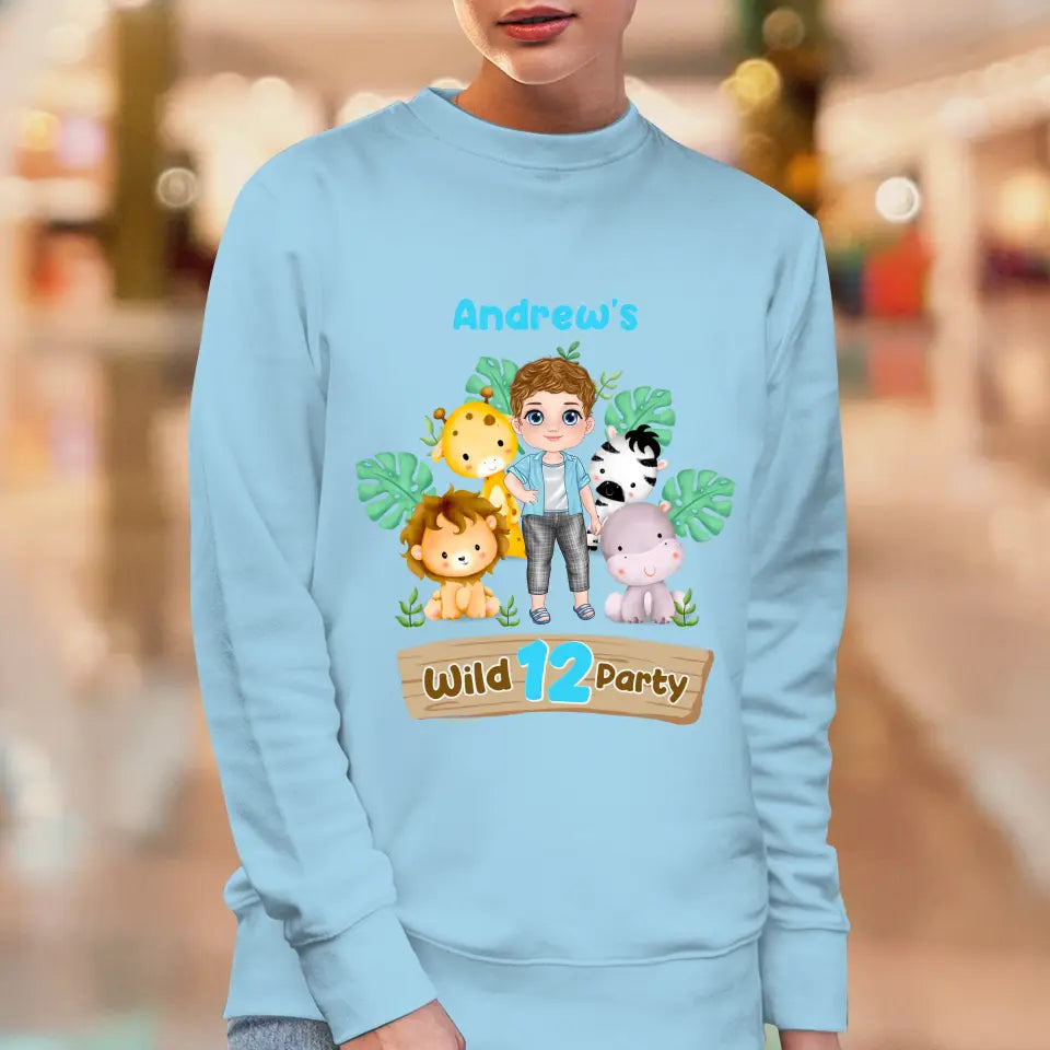 Wild Party - Custom Name - Personalized Gifts For Son - Unisex Sweater