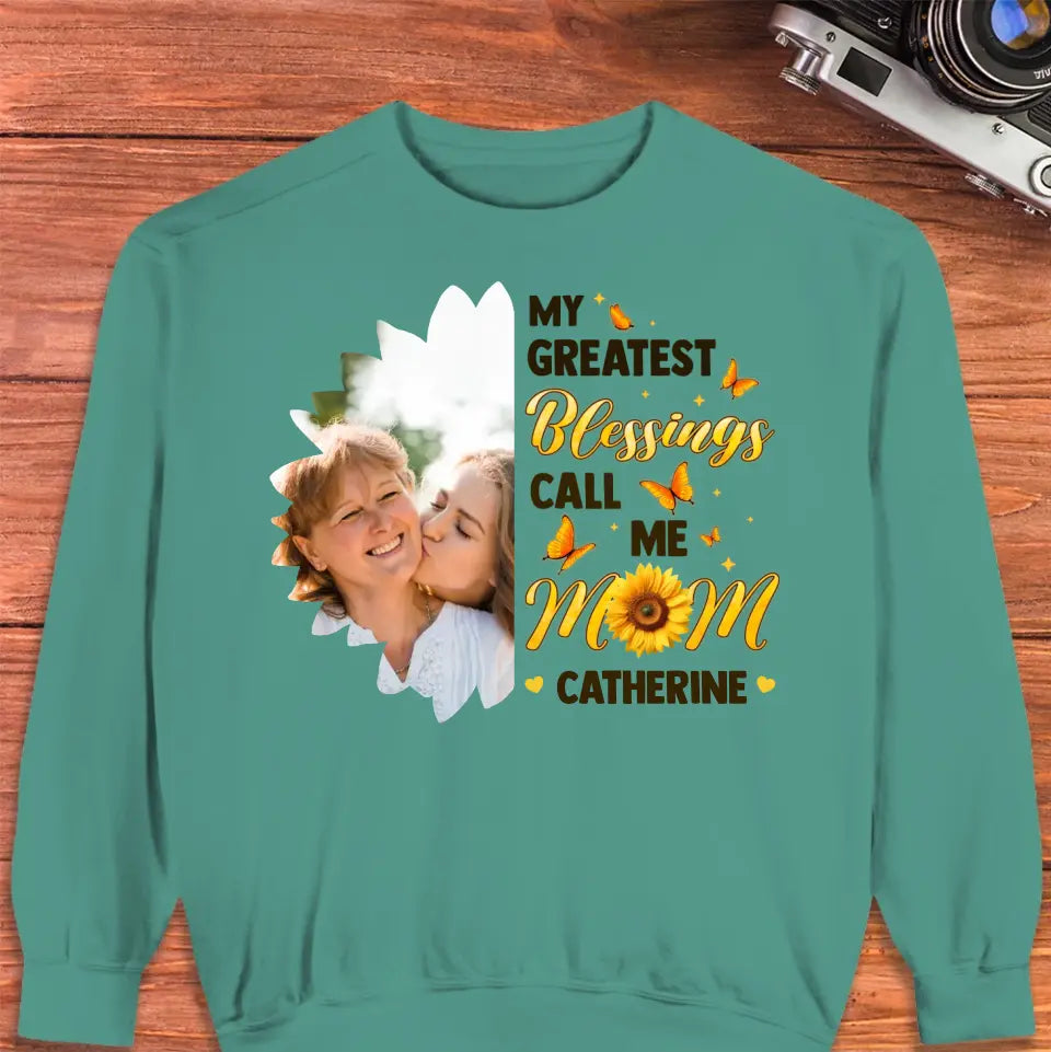 My Greatest Blessings - Custom Name - Personalized Gifts For Mom - Sweater