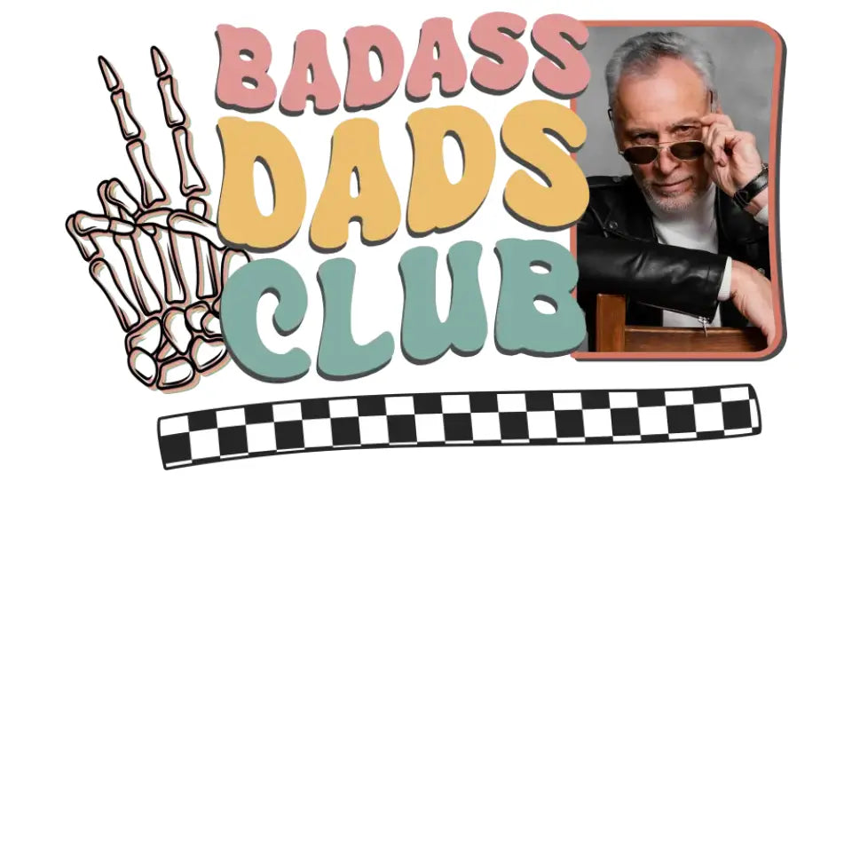 Badass Dads Club - Custom Photo - Personalized Gifts For Dad - Sweater