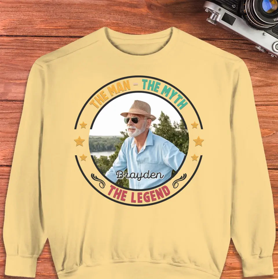 The Man Has Retired- Custom Photo - Personalized Gifts For Dad - T-Shirt