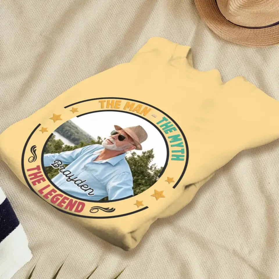 The Man Has Retired- Custom Photo - Personalized Gifts For Dad - Sweater