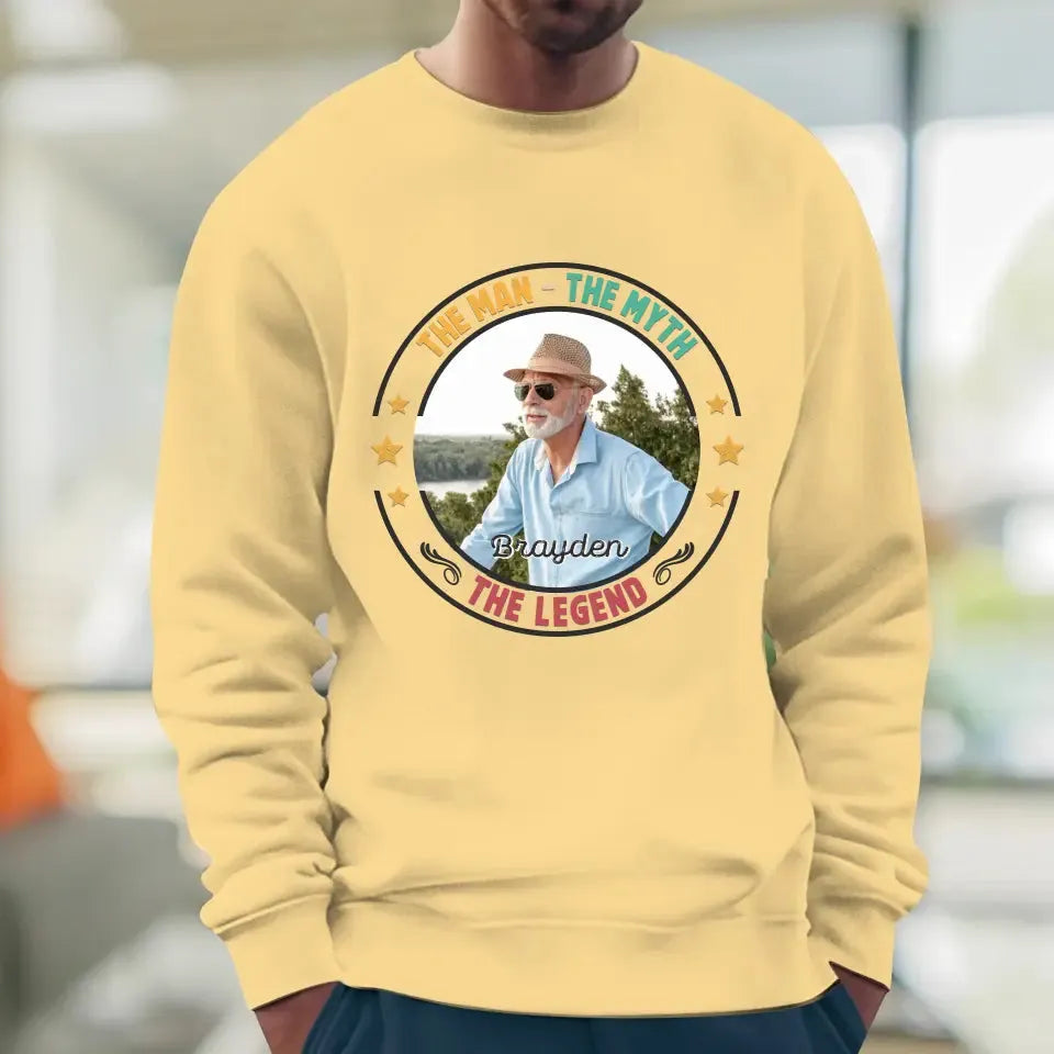 The Man Has Retired- Custom Photo - Personalized Gifts For Dad - Sweater