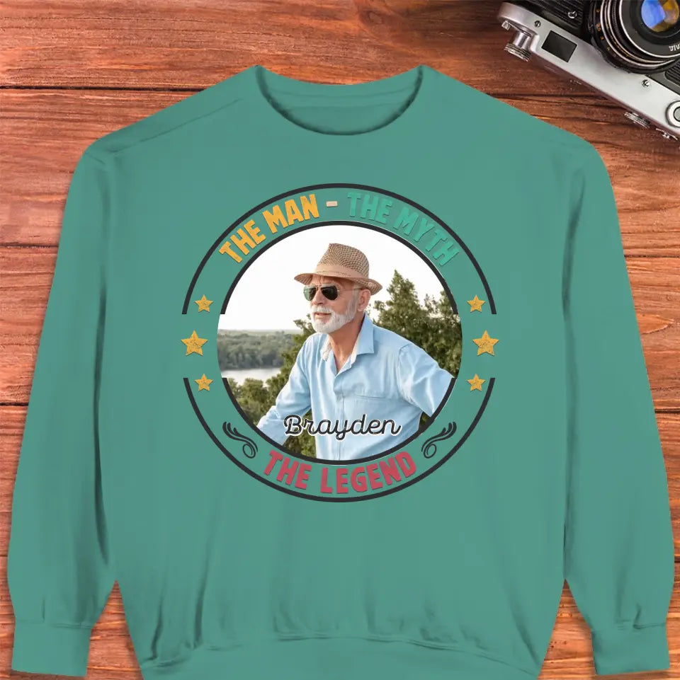 The Man Has Retired- Custom Photo - Personalized Gifts For Dad - T-Shirt