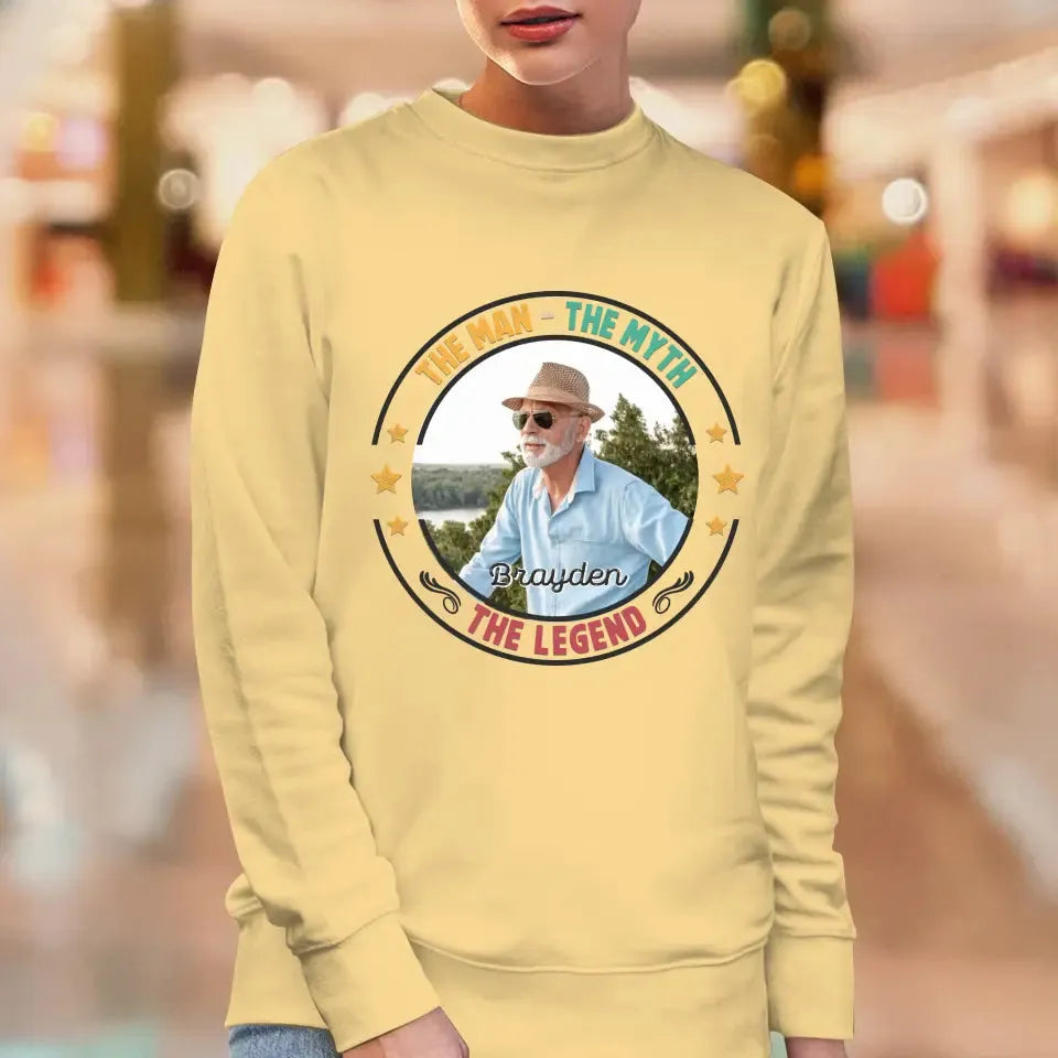 The Man Has Retired- Custom Photo - Personalized Gifts For Dad - Sweater