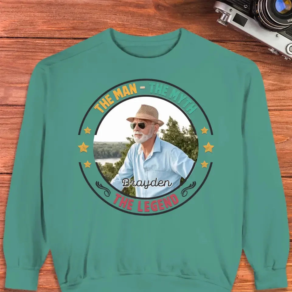 The Man Has Retired- Custom Photo - Personalized Gifts For Dad - Sweater