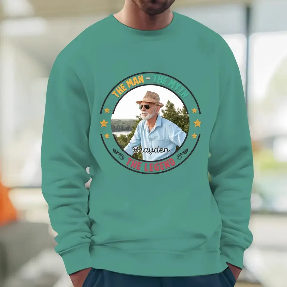 The Man Has Retired- Custom Photo - Personalized Gifts For Dad - Sweater