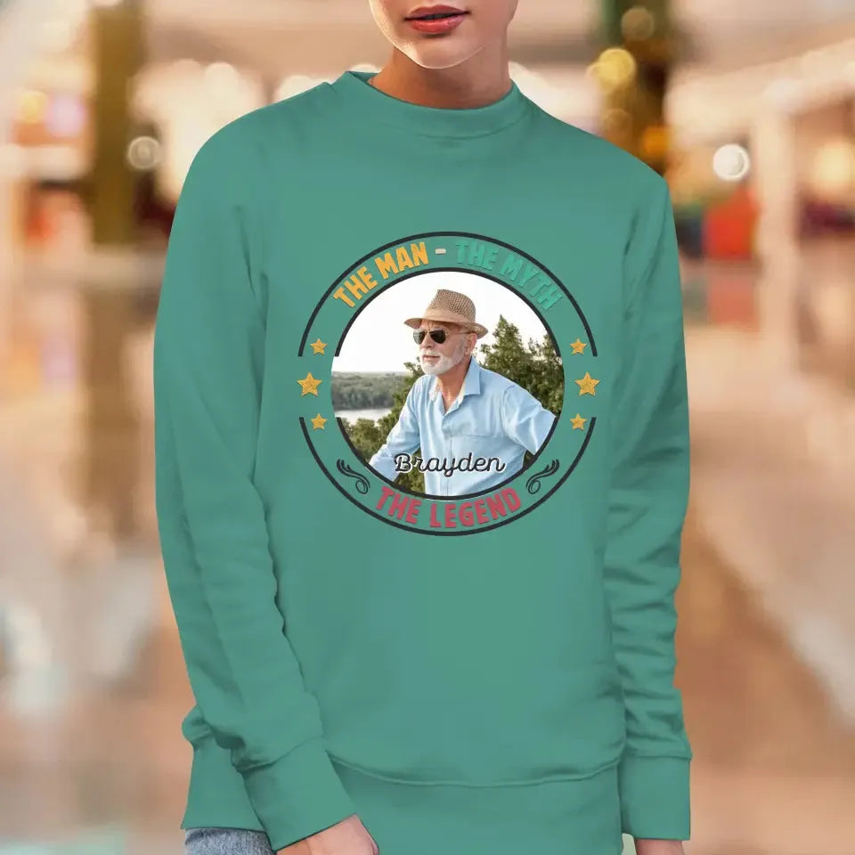 The Man Has Retired- Custom Photo - Personalized Gifts For Dad - Sweater