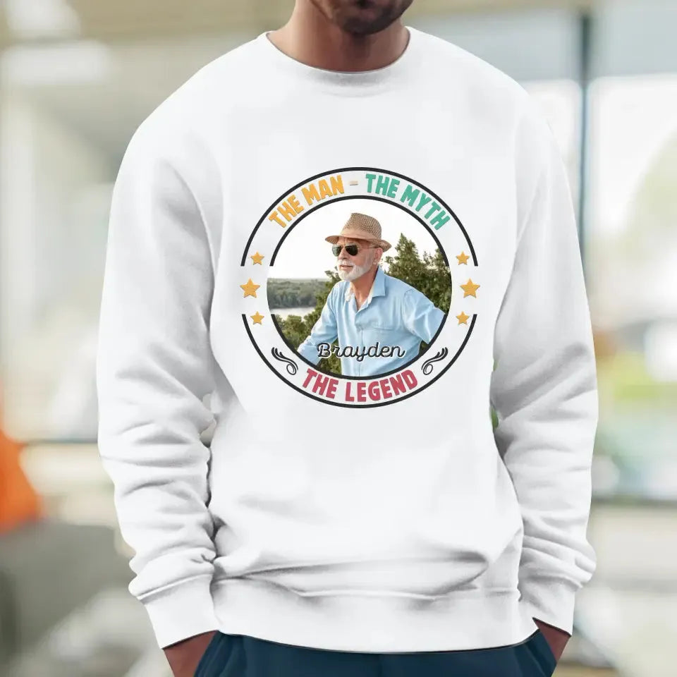 The Man Has Retired- Custom Photo - Personalized Gifts For Dad - Sweater