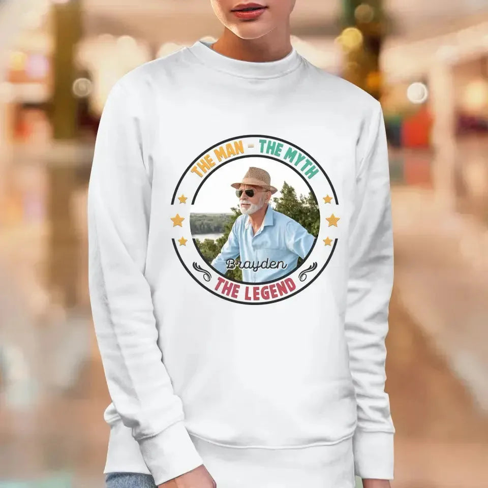 The Man Has Retired- Custom Photo - Personalized Gifts For Dad - Sweater