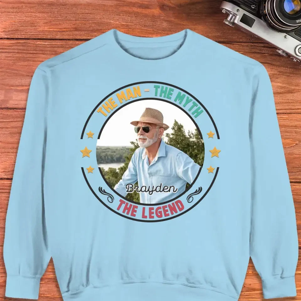 The Man Has Retired- Custom Photo - Personalized Gifts For Dad - Sweater